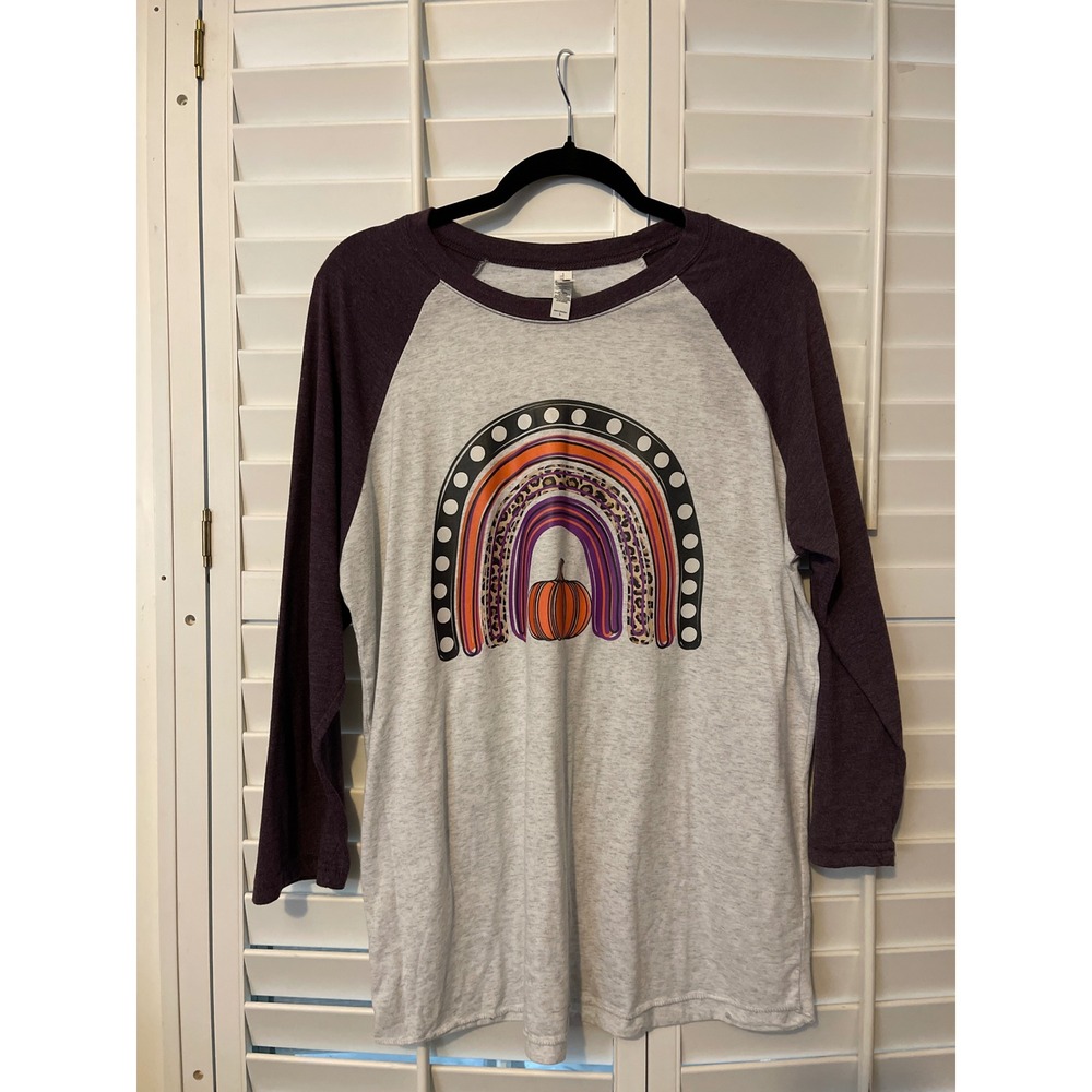 NextLevel womens jersey style fall pullover shirt size L